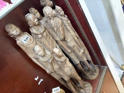 PAIR OF MASAI TRIBAL ART FIGURES