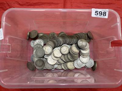PRE 1947 HALF CROWNS  (2110 GRAMS)