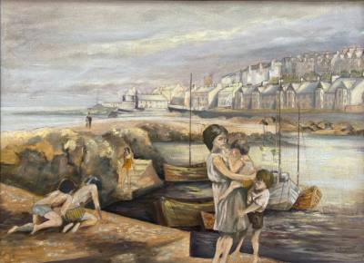 C. BROOKS OIL ON CANVAS (55X75)