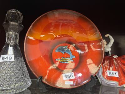 POOLE LTD DOLPHIN PLATE