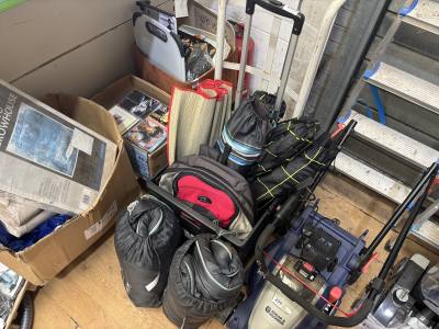 BOX OF CAMPING ITEMS