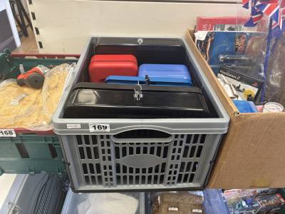 BOX OF CASH BOXES