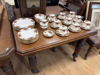VICTORIAN WIND OUT TABLE + WINDER (NO CHAIRS)