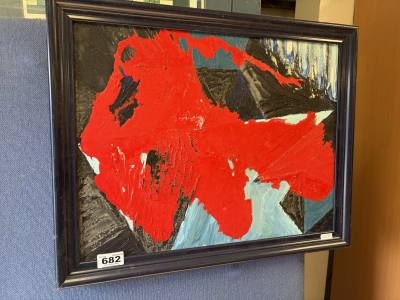 PALLET KNIFE ABSTRACT OIL