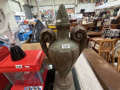 WOODEN CARVED CENTERPIECE