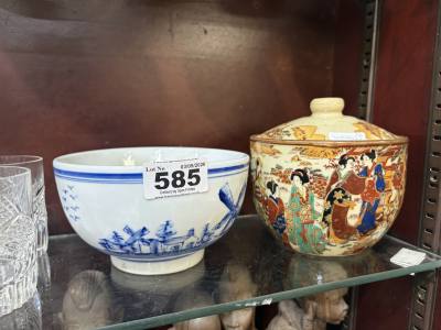 WHITE BOWL + POT