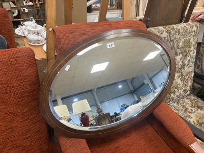 INLAID OVERMANTLE MIRROR