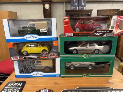6 X BOXED MODEL CARS