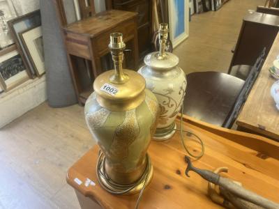 2 X ORNATE LAMPS