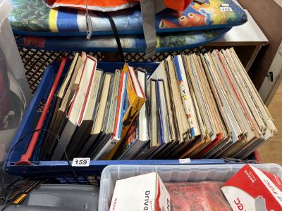 BOX OF RECORDS + BOOKS