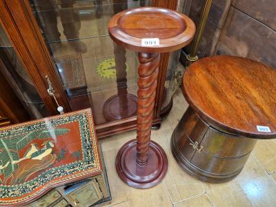 MAHOGANY PLANT STAND