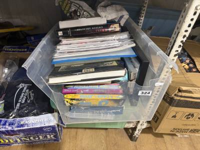 2 X BOXES OF BOOKS ETC