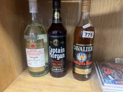 3 X BOTTLES OF RUM