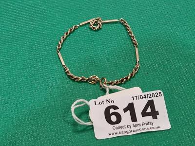 9CT GOLD BRACELET