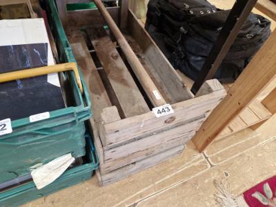 2 X WOODEN CRATES
