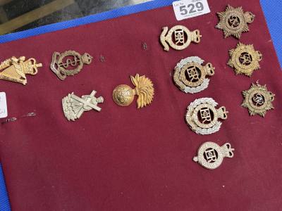 LOT OF CAP BADGES