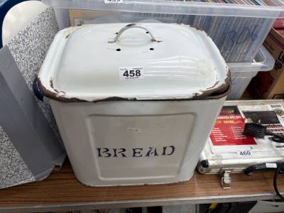 ENAMEL BREAD BIN