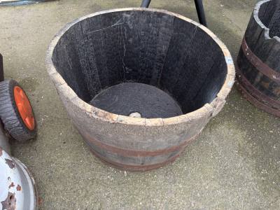 HALF BARREL PLANTER