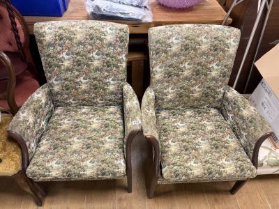 PAIR OF FIRESIDE CHAIRS