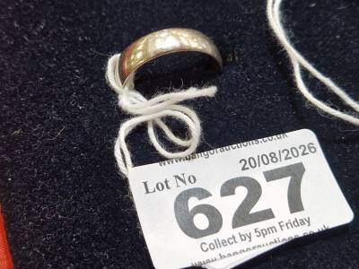 14CT WEDDING BAND (SIZE T (5 GRAMS)