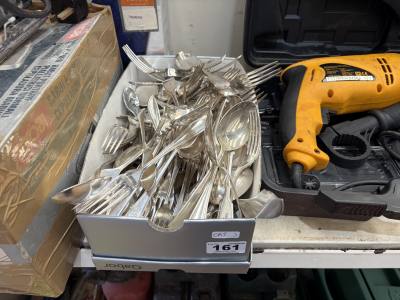 BOX OF PLATED CUTLERY