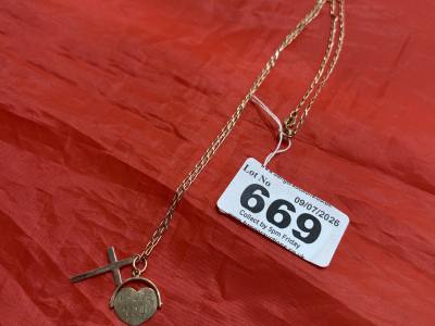 9CT CHAIN + PENDANT (2.7 GRAMS)