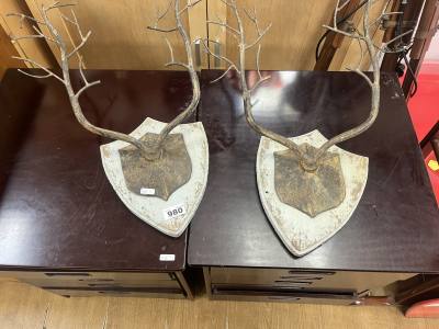PAIR OF WALL PLAQUES
