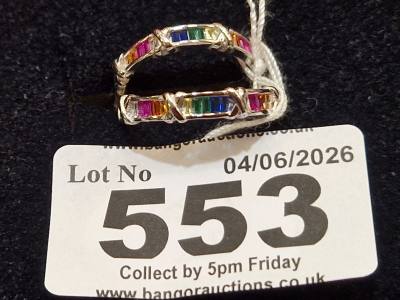 2 X SILVER DRESS RINGS