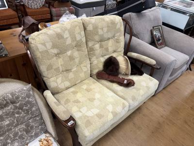 WOODEN FRAME COUCH
