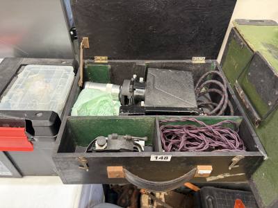 CASED FILM PROJECTOR