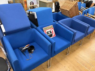 8 X TUB CHAIRS + 2 X STOOLS