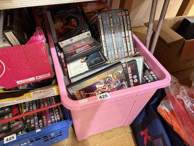 BOX OF DVDS