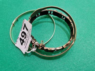 ROLLED GOLD BANGLE + OTHERS