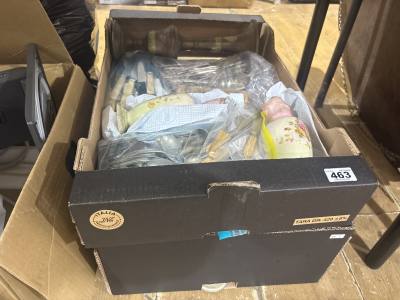 BOX LOT + BOX OF SILVER PLATED CUTLERY