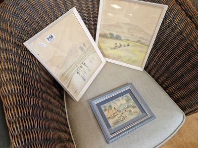 3 ASIAN PAINTINGS
