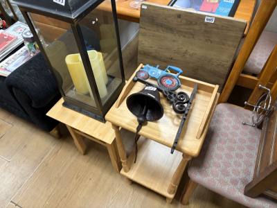 4 X SIDE TABLES + STOOL