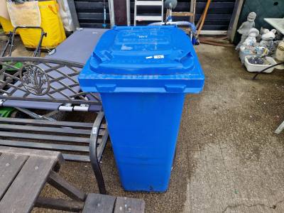 BLUE WHEELIE BIN
