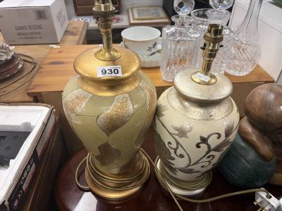 2 X ORNATE LAMPS