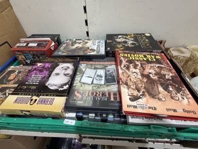 BOX OF DVDS