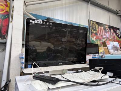 ACER COMPUTER MONITOR + KEYBOARD