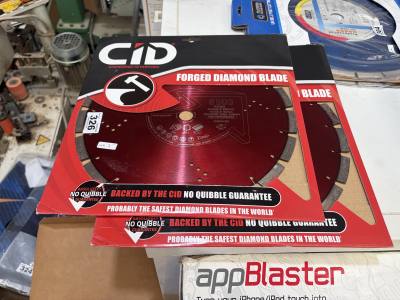 2 X 12" DIAMOND BLADES