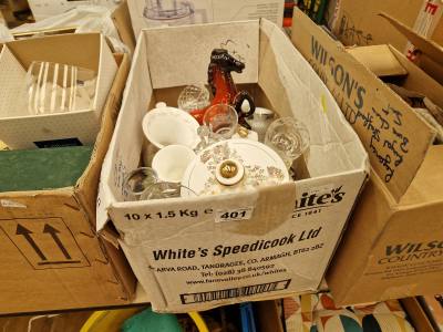 BOX LOT OF CHINA