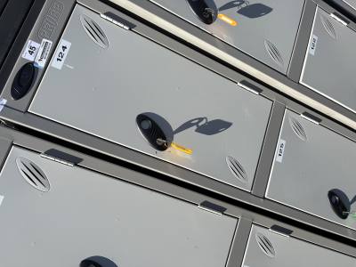2 X 3 DOOR LOCKERS + KEYS