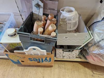 4 X BOXES OF LAMPS ETC
