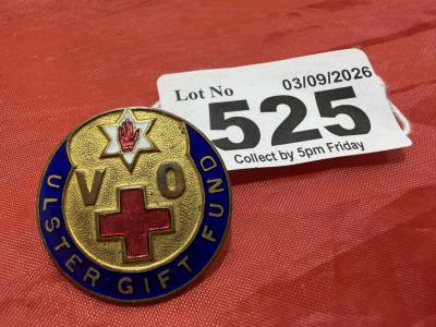 ANTIQUE ULSTER GIFT FUND BADGE