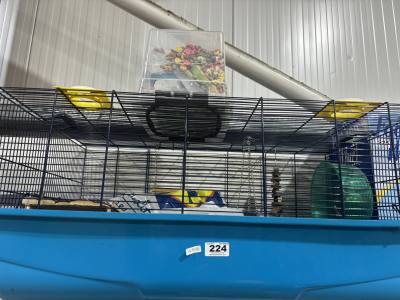 HAMSTER CAGE + CONTENTS