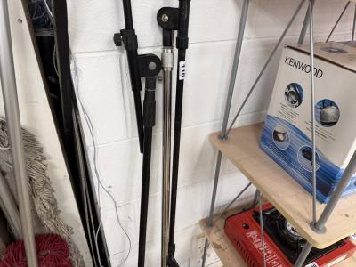 2 X MICROPHONE STANDS