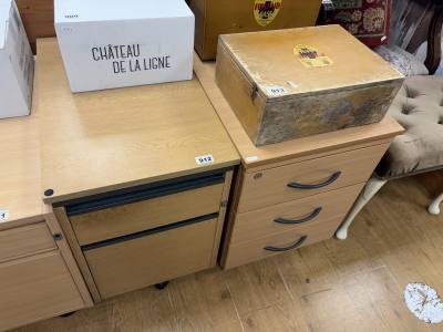 2 X UNDER DESK FILE DRAWERS