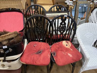 4 X WHEELBACK CHAIRS