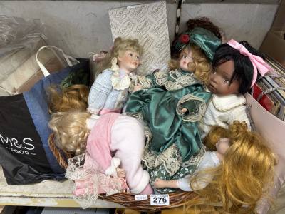 BASKET OF DOLLS